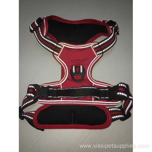 Customized Adjustable Nylon Reflective Dog Harness
